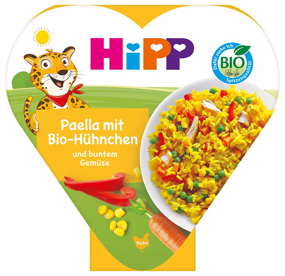 Hipp Paella mit Bio-Hühnchen und buntem Gemüse 250 G