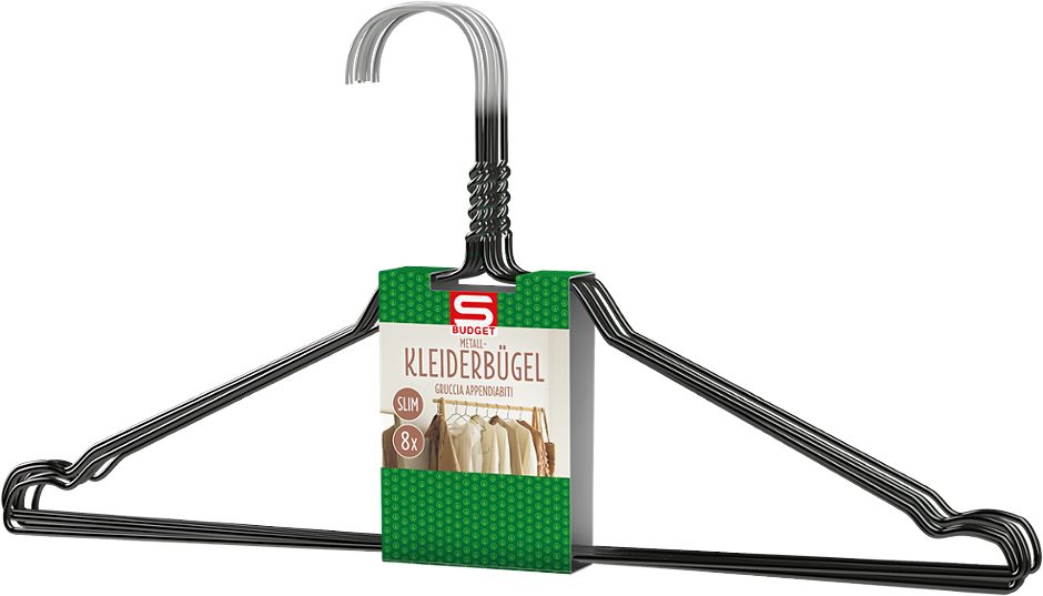 S-BUDGET Kleiderbügel aus Metall