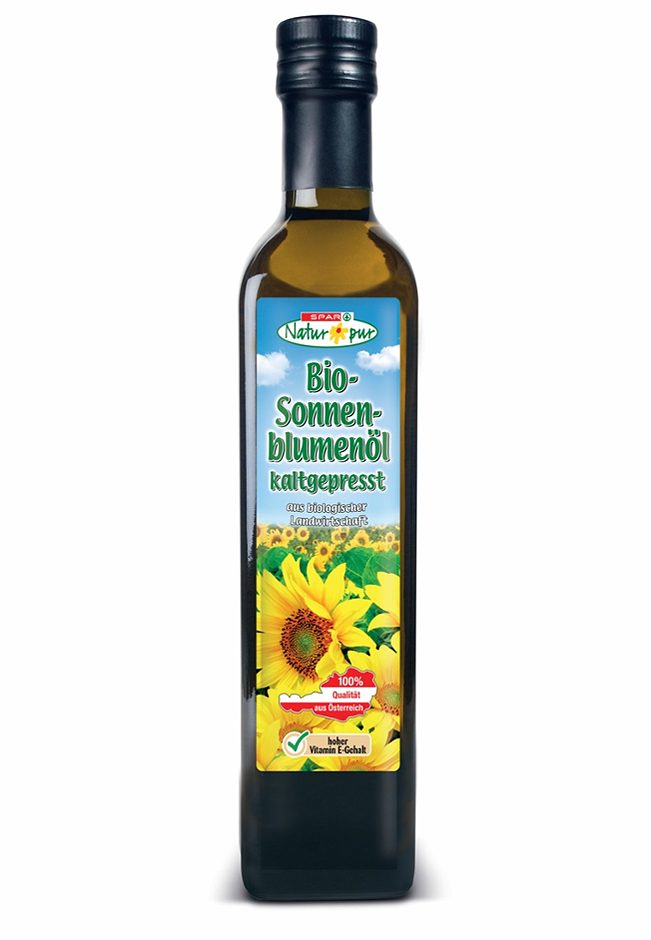 SPAR Natur*pur Bio-Sonnenblumenöl kaltgepresst 0,5 L