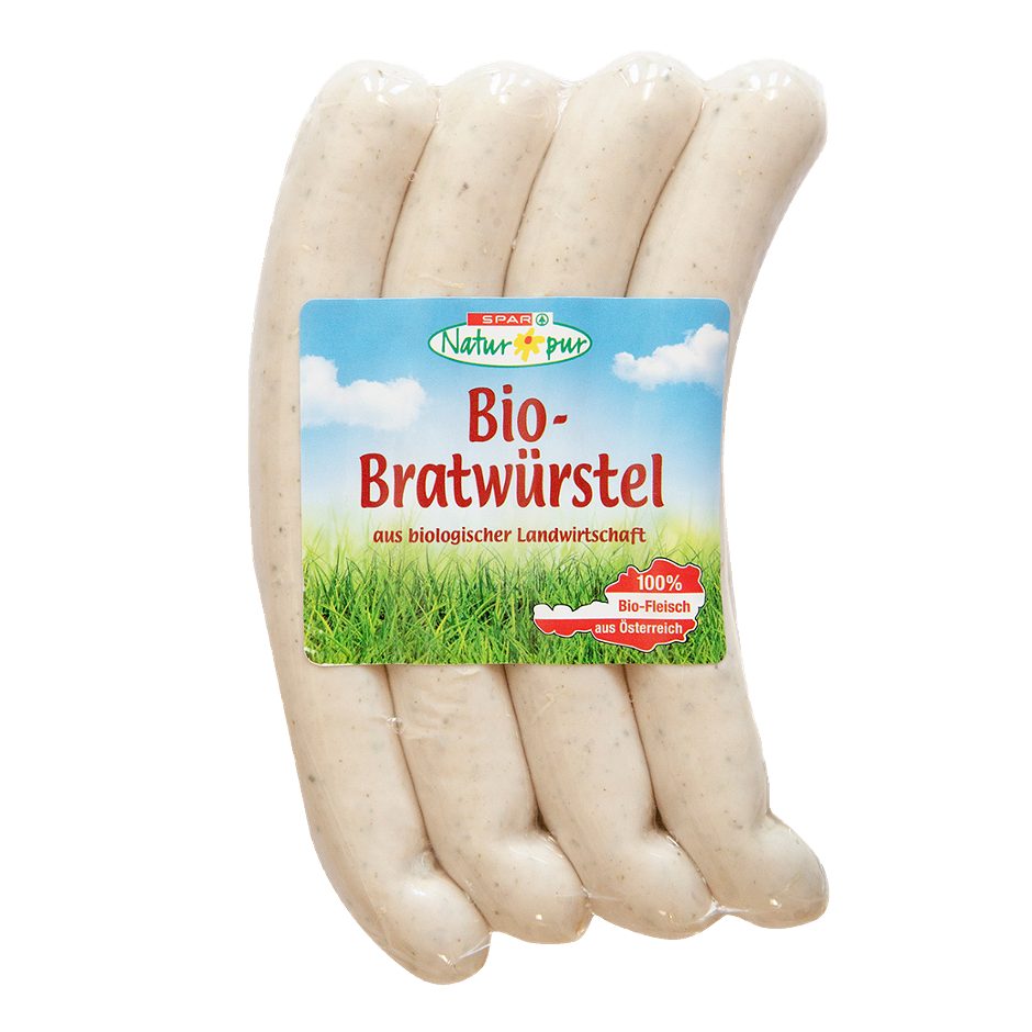 SPAR Natur*pur Bio-Bratwürstel 4 x 60g 240 G