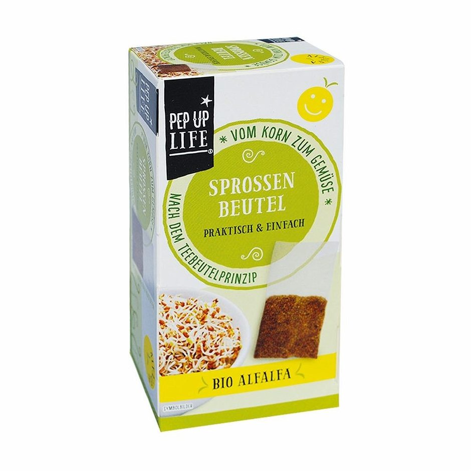 Pep Up Life Sprossenbeutel Bio Alfalfa Die Quirlige 48 G