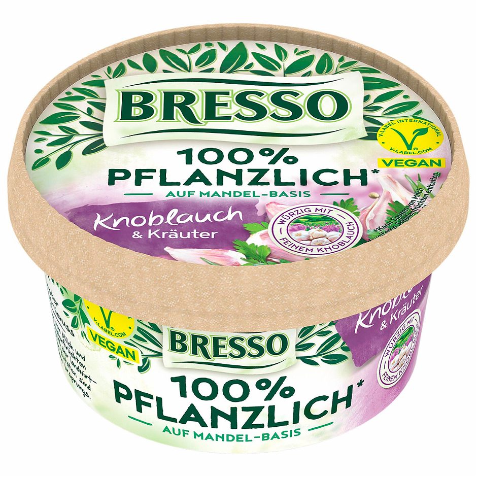 Bresso 100% pflanzlich Knoblauch & Kräuter 140 G