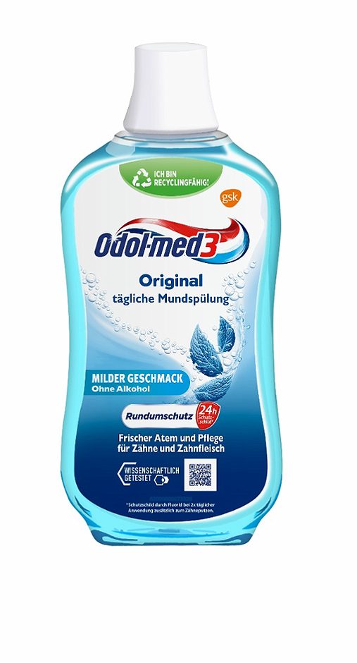 Odol-med3 Mundspülung Original / Milde Minze 500ml