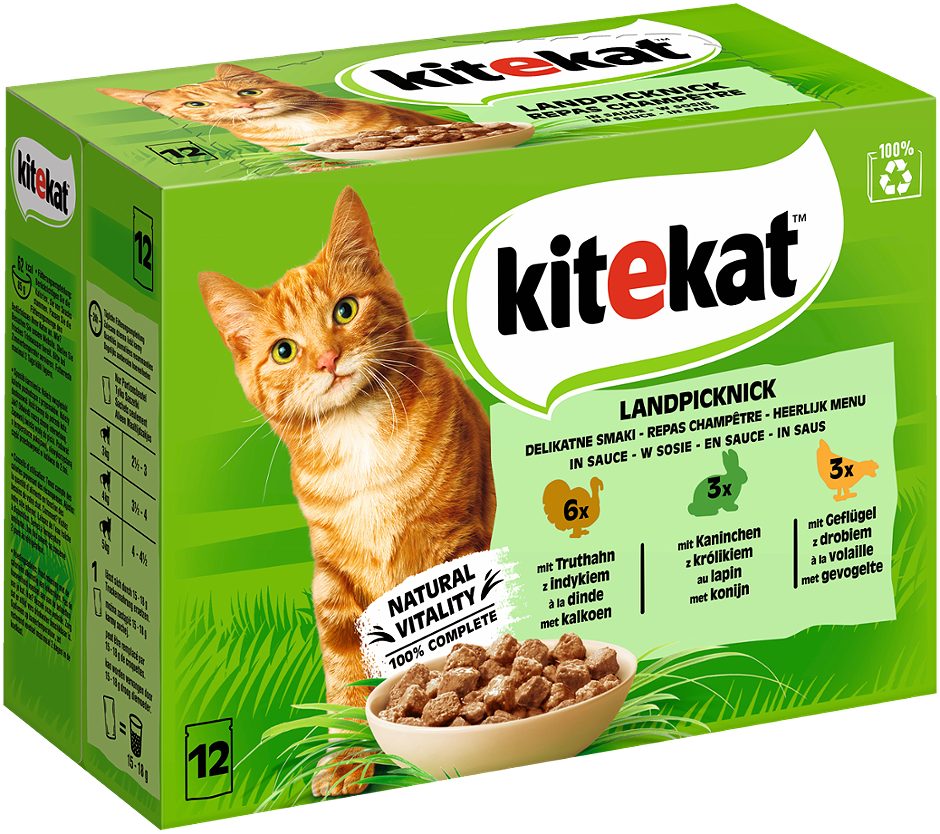 Kitekat Katzennahrung Landpicknick 12x85g 1,02 KG
