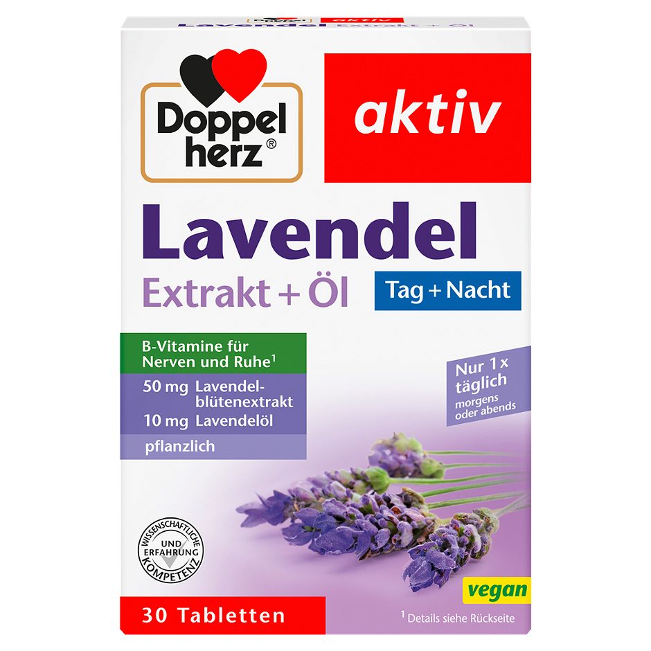 Doppelherz aktiv Lavendel Extrakt + Öl 30 Tabletten 51 G