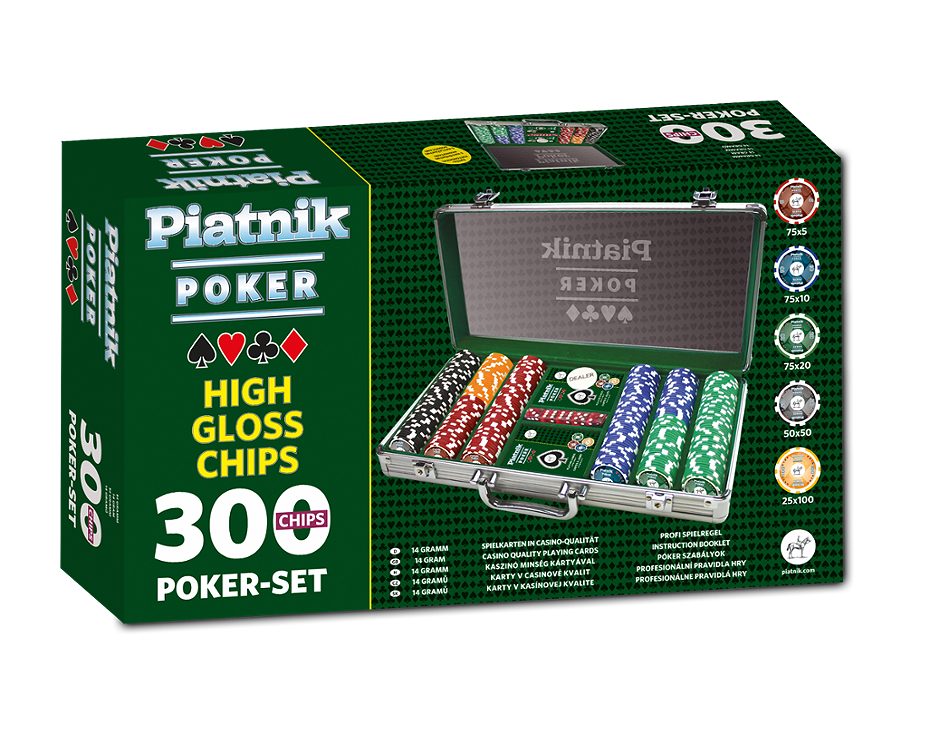 Piatnik Poker Set 300 High Gloss Chip