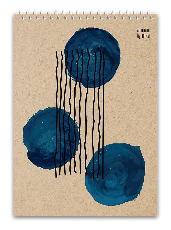 Ursus Spiralblock A6, 80 Blatt, Dotted