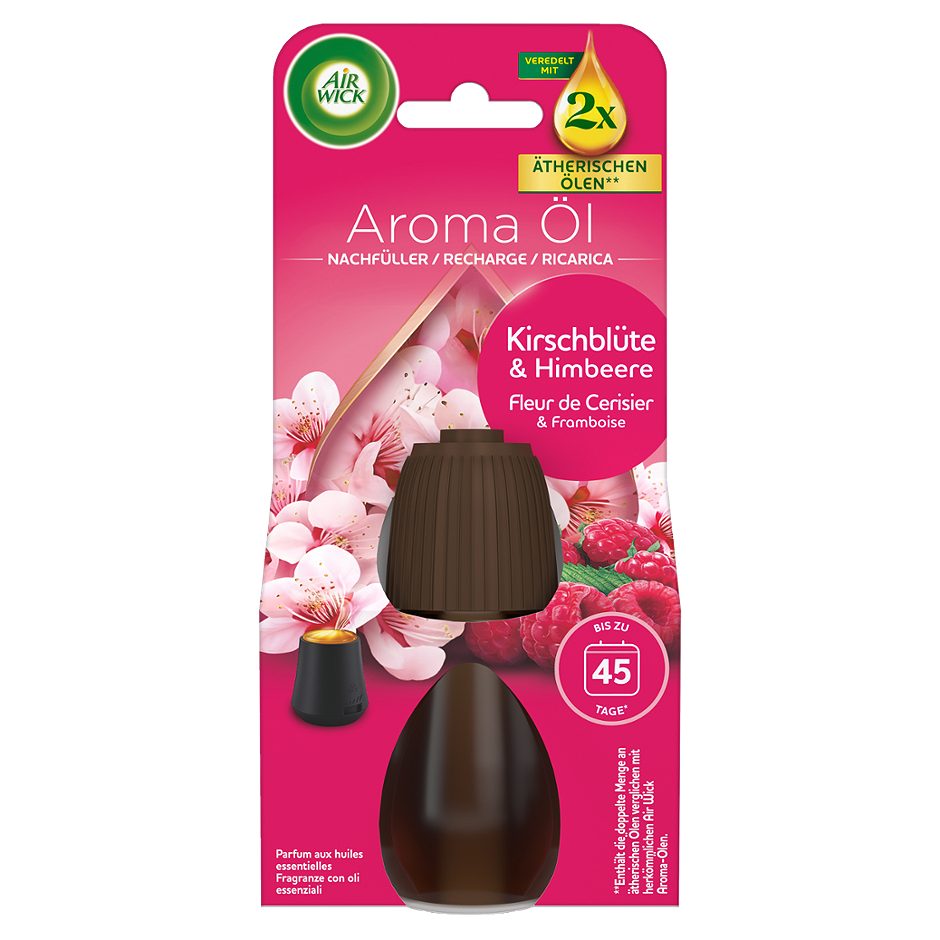 Air Wick Aroma Öl Diffuser Nachfüller Kirschblüte & Himbeere 20 ml