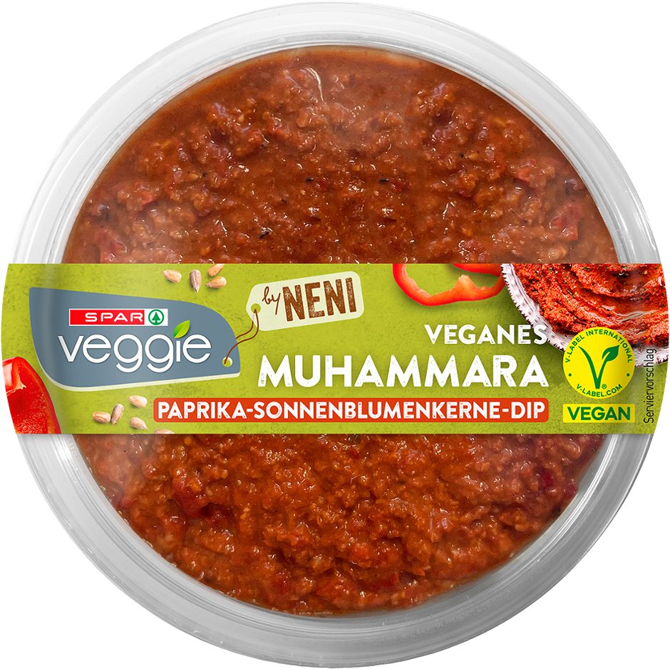 SPAR Veggie by NENI veganes Muhammara Paprika-Sonnenblumenkerne-Dip 125 G
