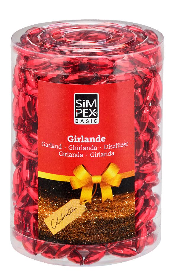 SIMPEX BASIC Celebration Girlande rot