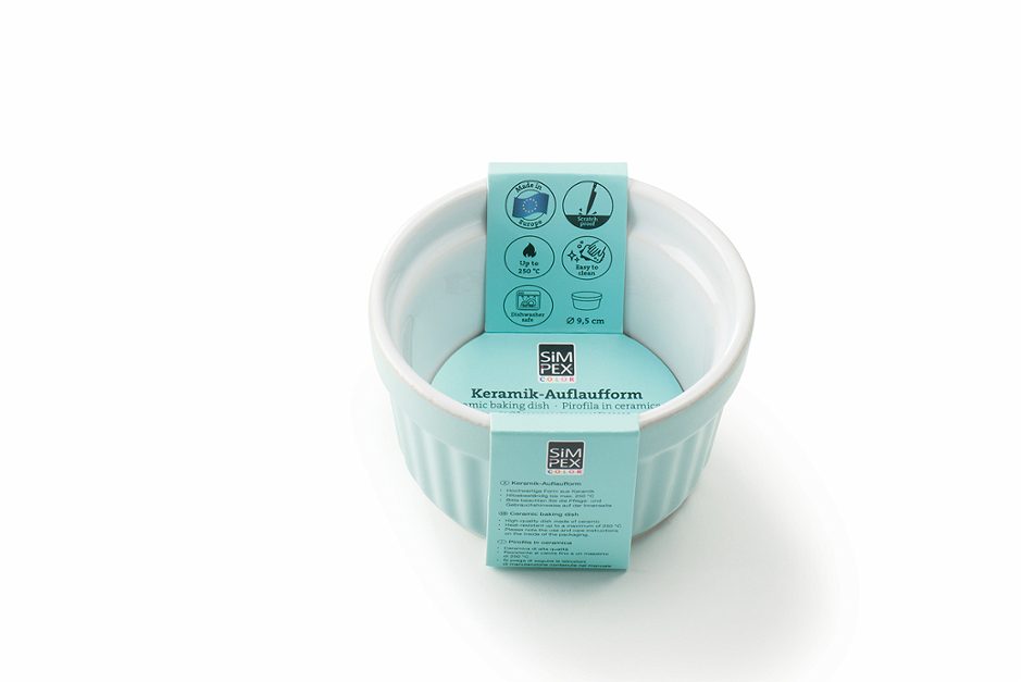 SIMPEX COLOR Auflaufform Keramik mint 9,5 cm
