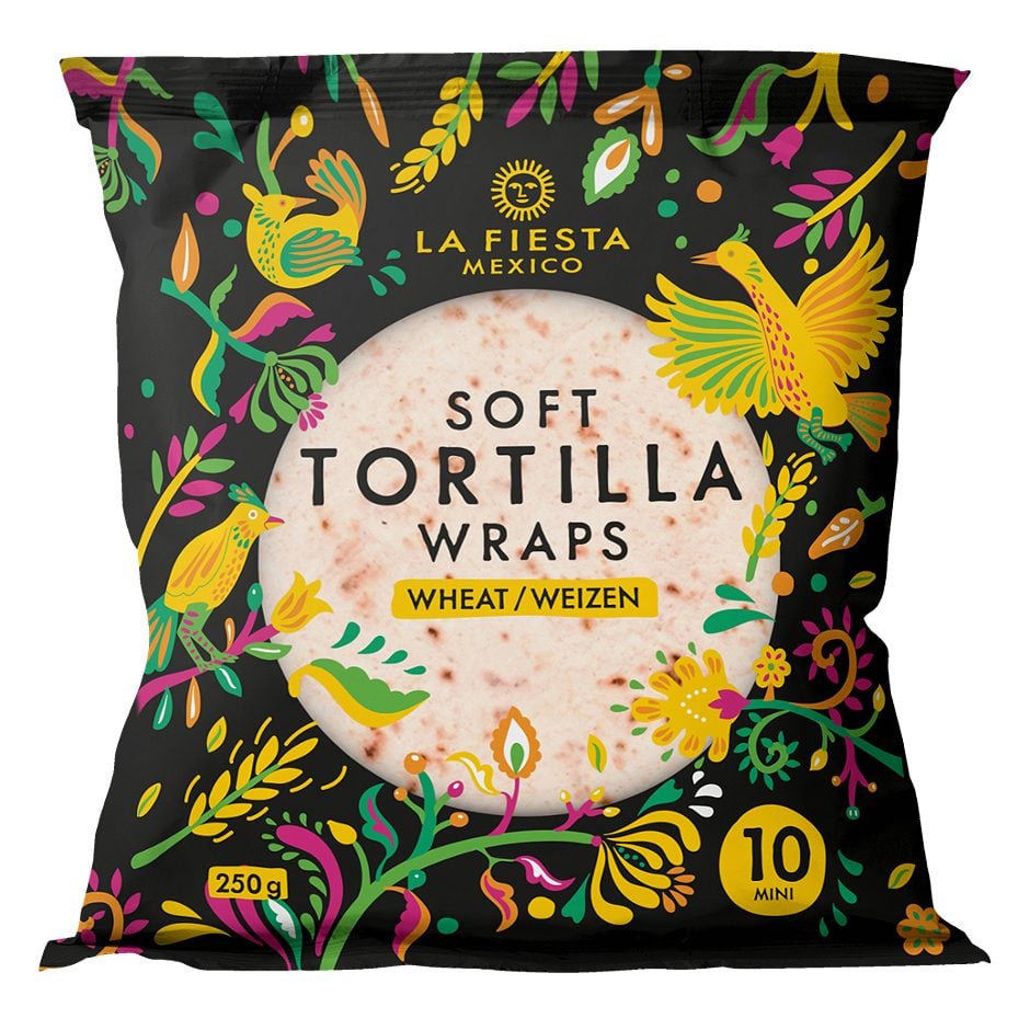 La Fiesta Mexico Soft Tortilla Wraps Soft Tortilla Wraps Weizen 250 G