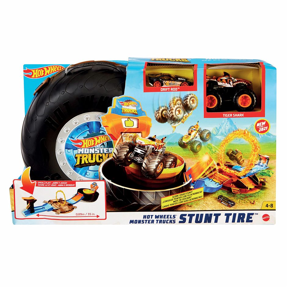 HotWheels Monster Trucks Stunt-Reifen Spielset