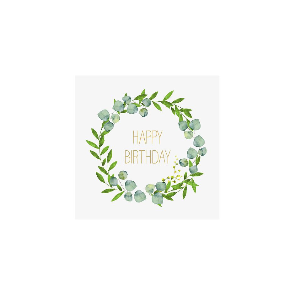 PPD Servietten 33x33 Happy BDay 20 Stück