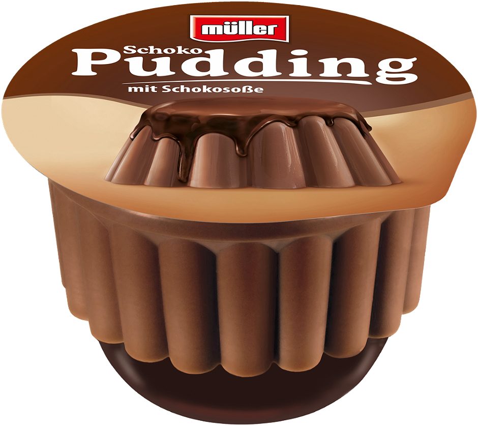 Müller Schoko Pudding mit Schokosoße 450 G