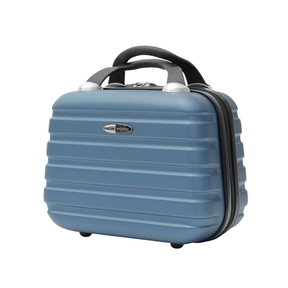 NEW YORK Hartschalen Beauty Case Graublau 32cm