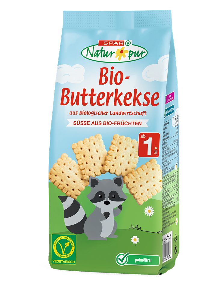 SPAR Natur*pur Bio-Butterkekse 125 G