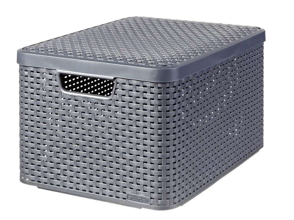 Keter Keter Style Box L mit Deckel anthrazit