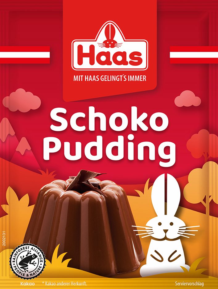 Haas Dessert Pudding Schoko 3x44g 132 G
