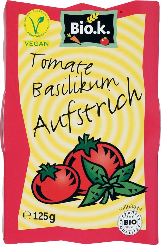 Bio.k. Tomate Basilikum Aufstrich 125 G