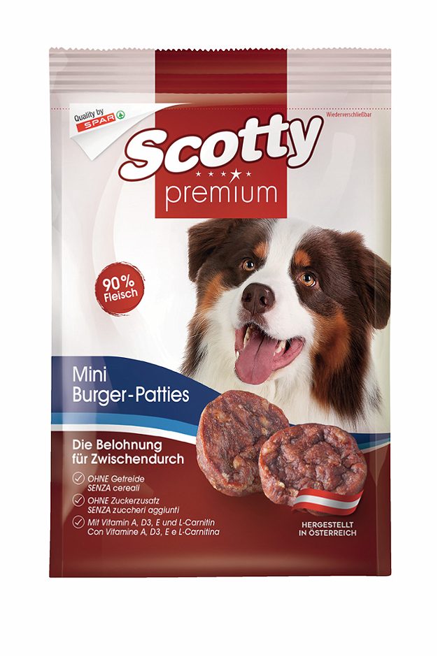 Scotty premium Hundesnack Mini Burger-Patties 75 G