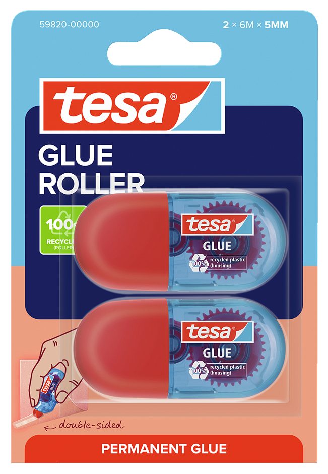 Tesa Kleberoller Permanent 2x 6m x 5mm