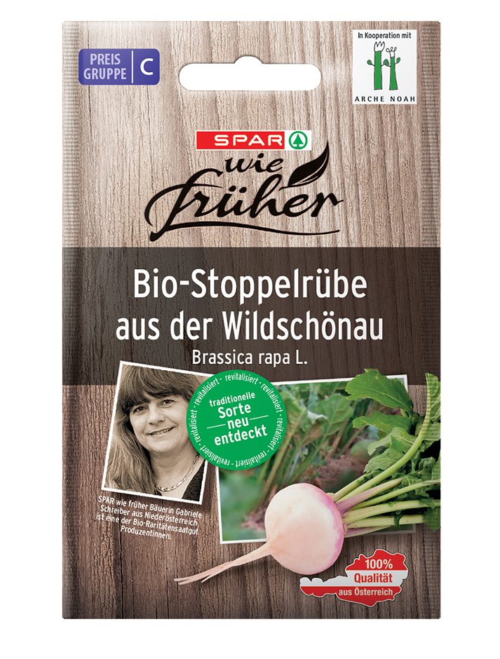 SPAR wie früher Saatgut Bio-Stoppelrübe aus der Wildschönau