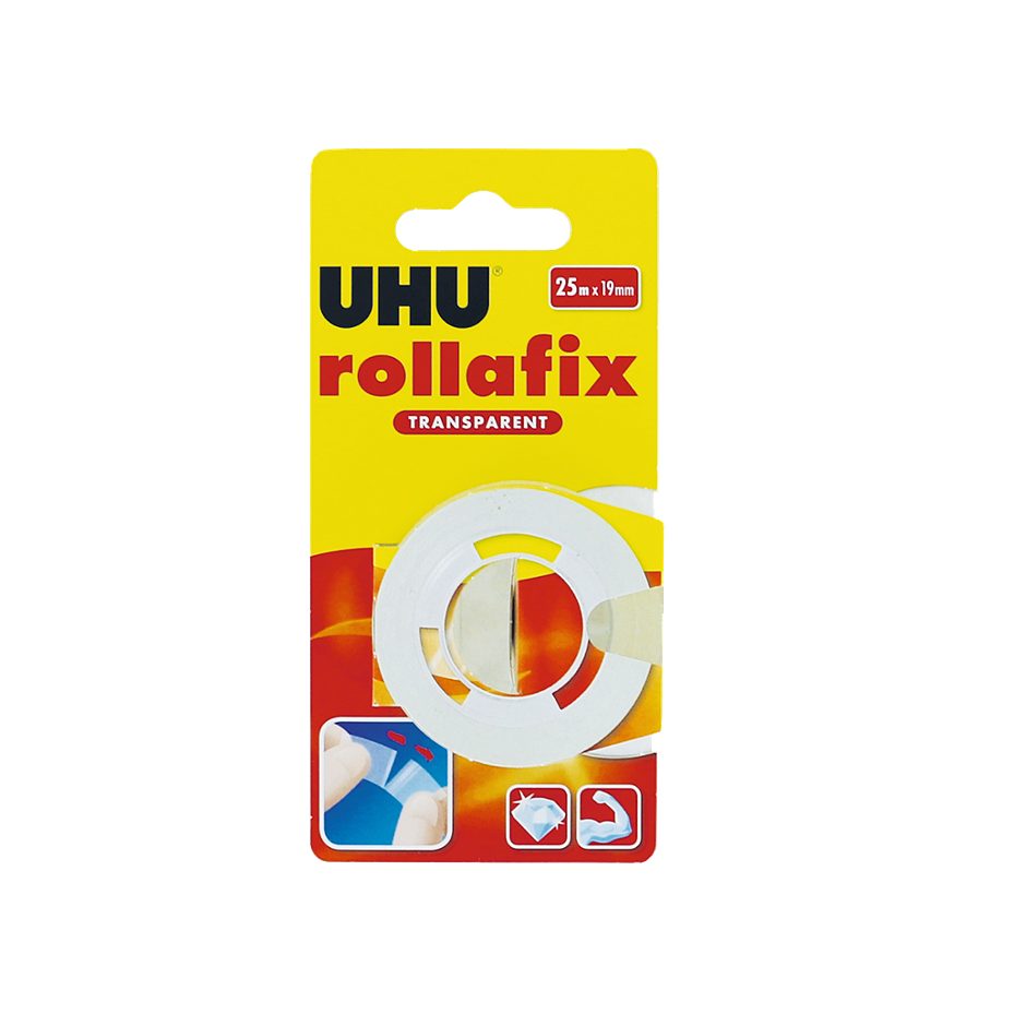 UHU Klebeband transparent Nachfüllung, rollafix 25m x 19mm