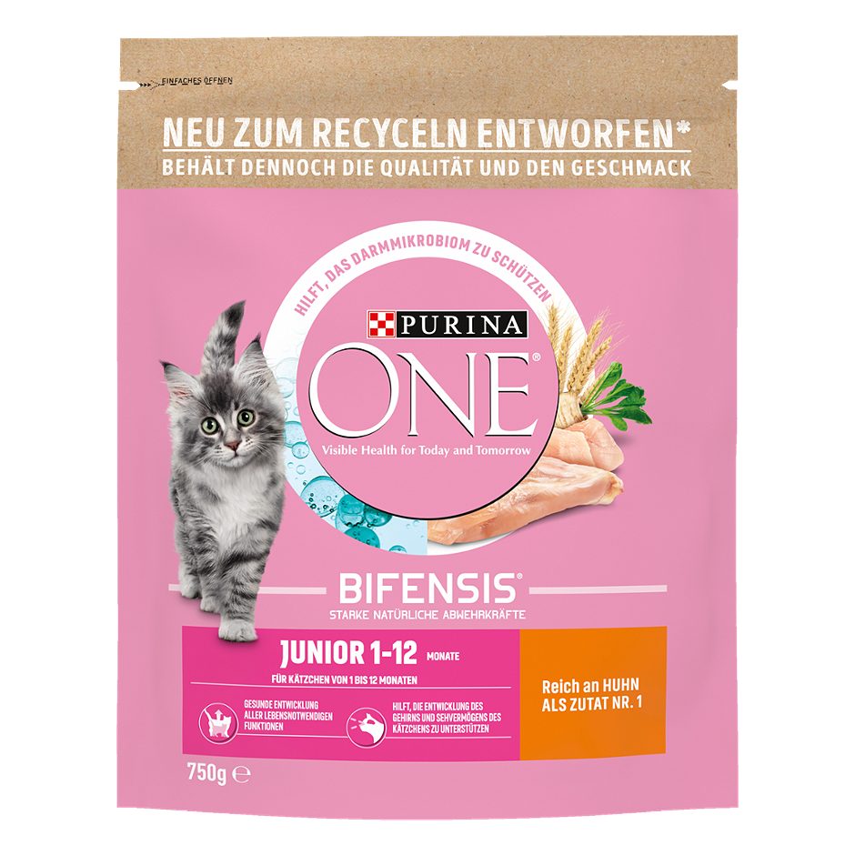 Purina One Junior Katzentrockenfutter Huhn 750 G