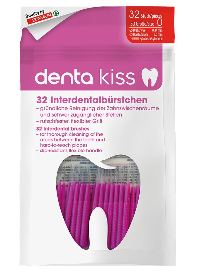 DENTA KISS Interdentalbürstchen ISO Größe 0 32 Stück