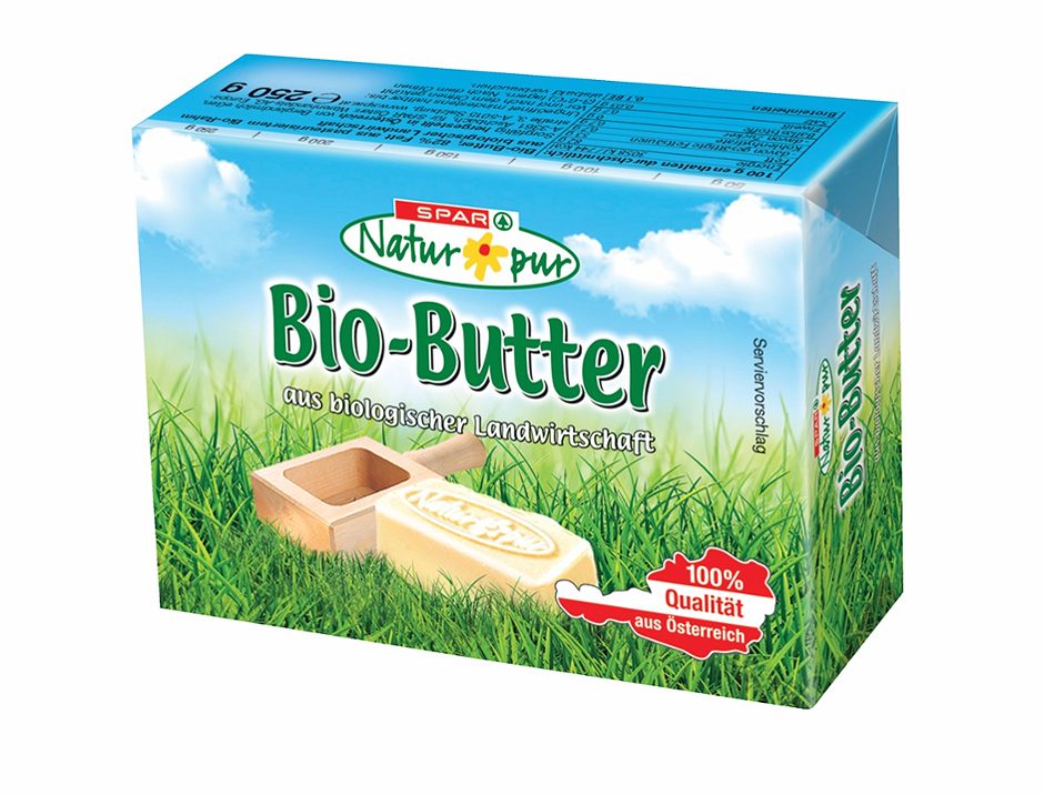 SPAR Natur*pur Bio-Butter 250 G