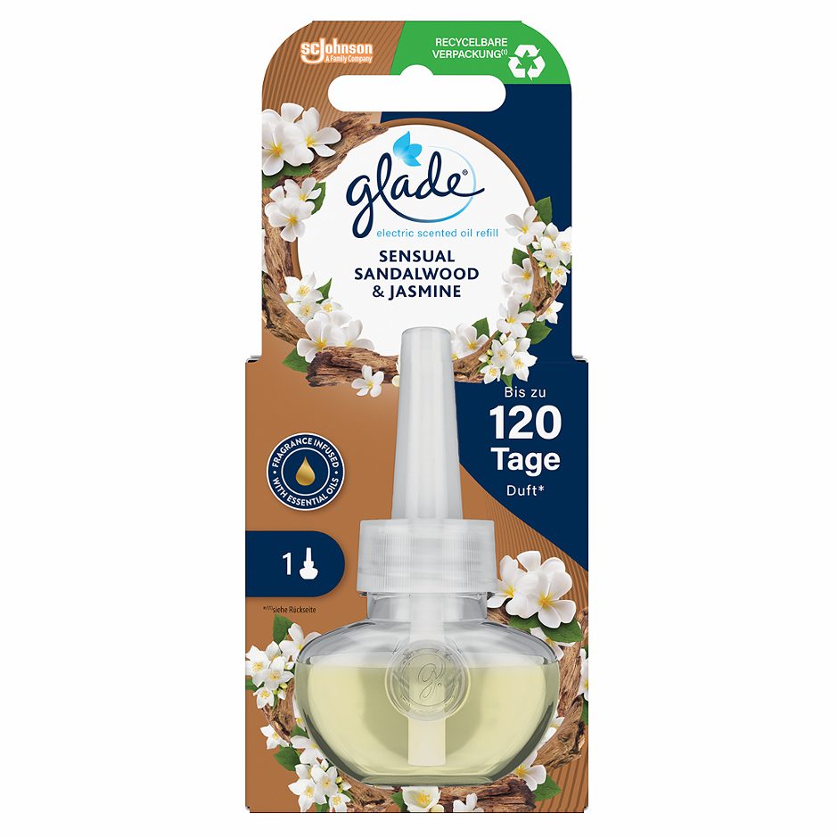 Glade electric scented oil Lufterfrischer Nachfüller Sensual Sandalwood & Jasmine 20ml