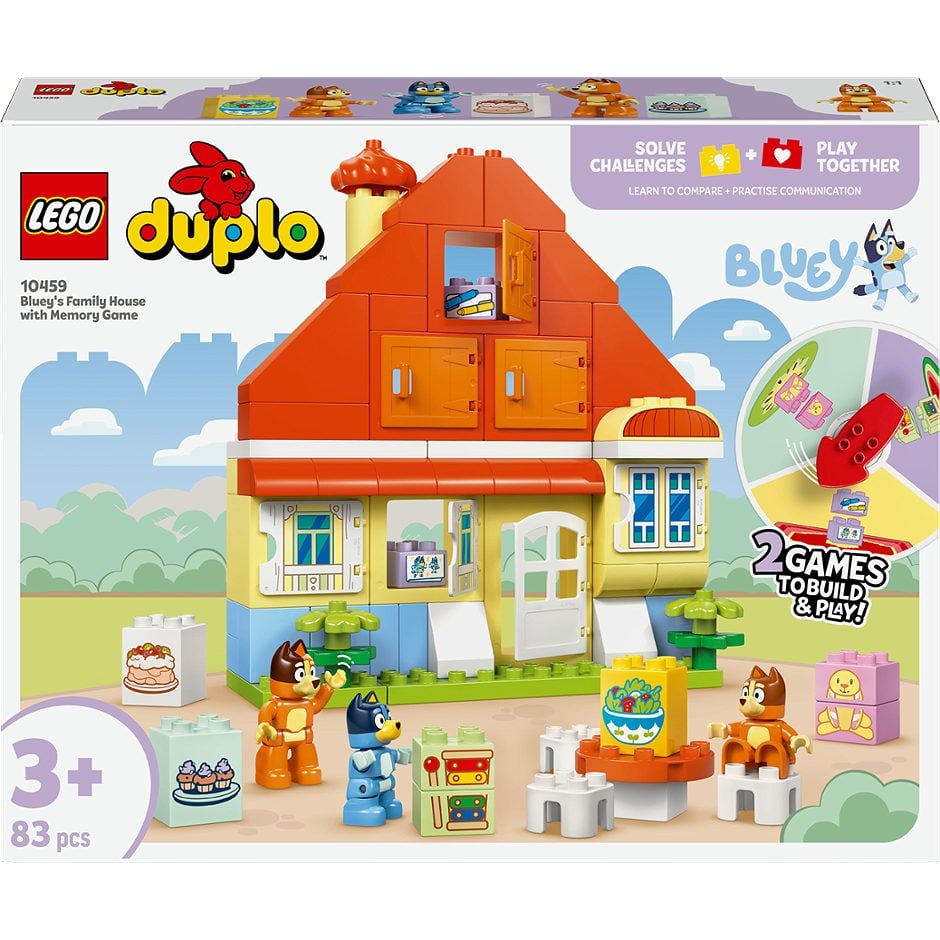 LEGO Duplo Blueys Familienhaus mit Memory Spiel 10459