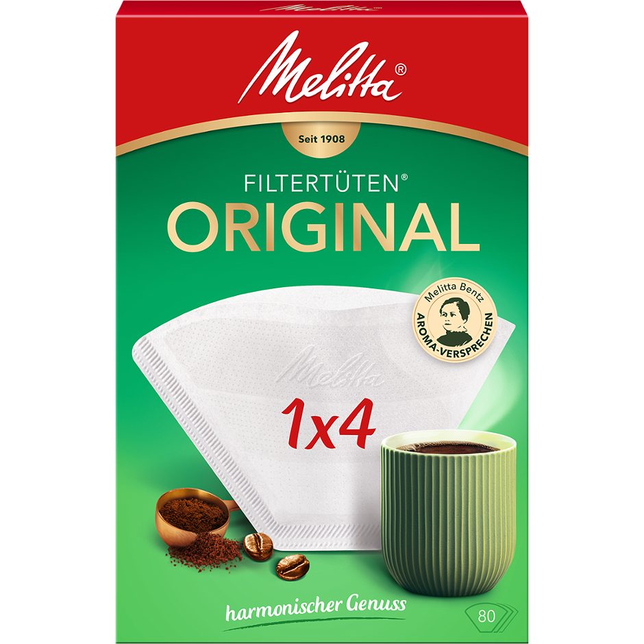 Melitta Kaffeefilter 1 x 4 weiß 80 Stück