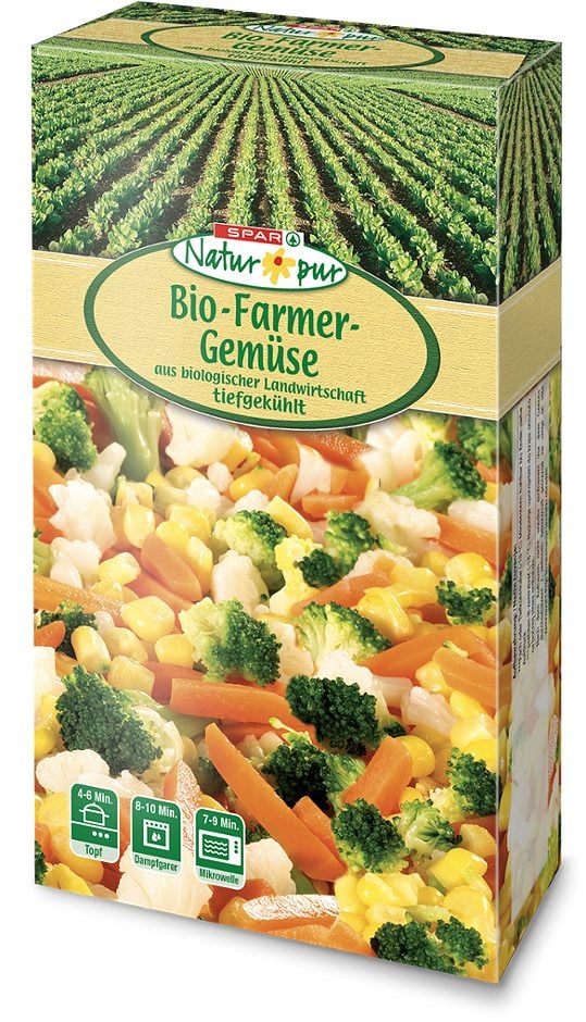 SPAR Natur*pur Bio-Farmergemüse tiefgekühlt 300 G