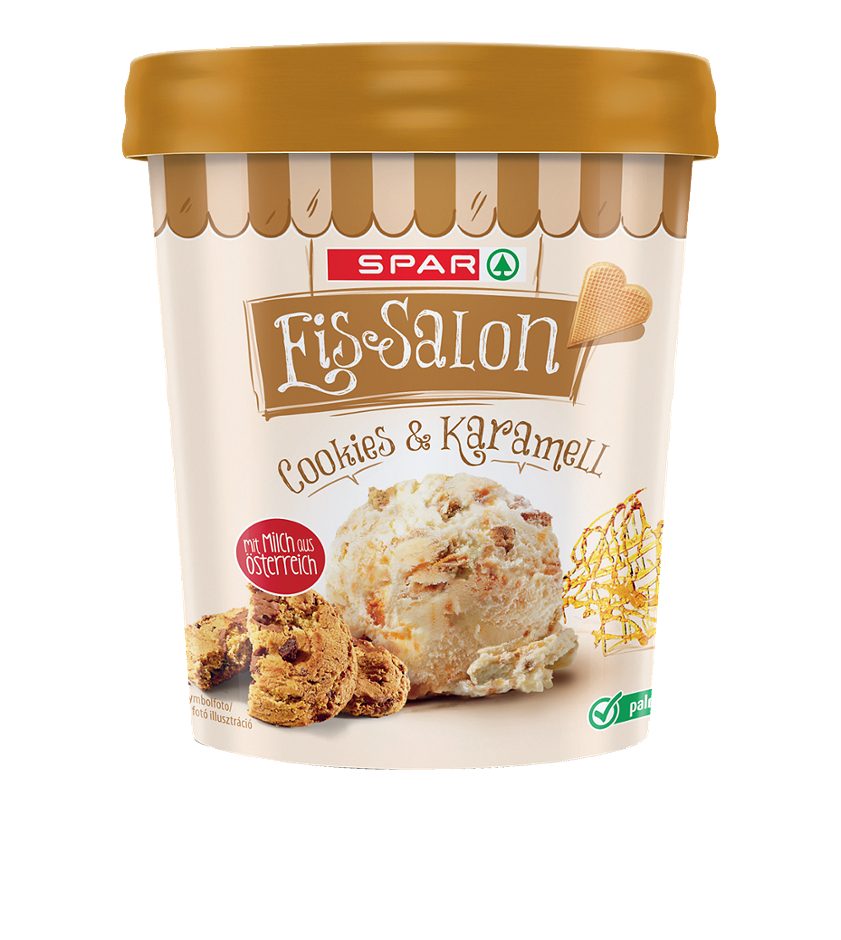 SPAR Eis-Salon Cookies & Karamell 480 ML