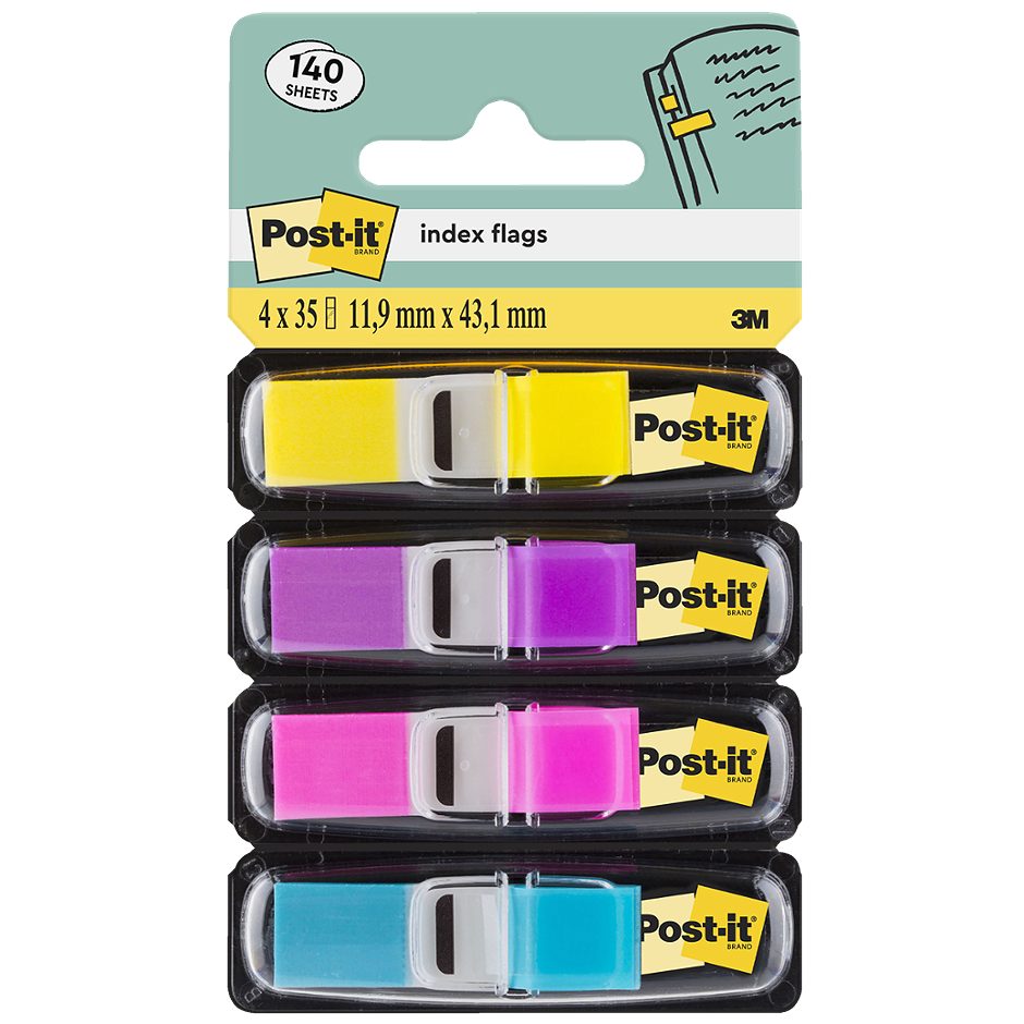 Post it Haftstreifen 4 x 35 Blatt 5 x 35 Blatt