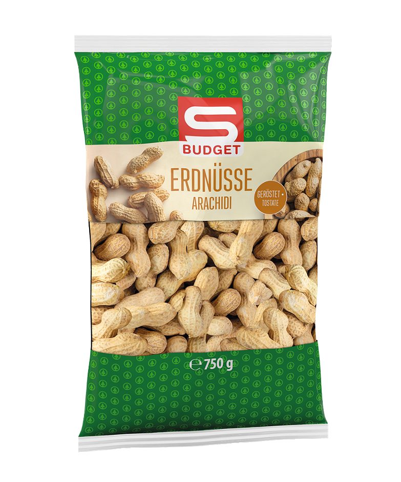 S-BUDGET Erdnüsse geröstet 750 G