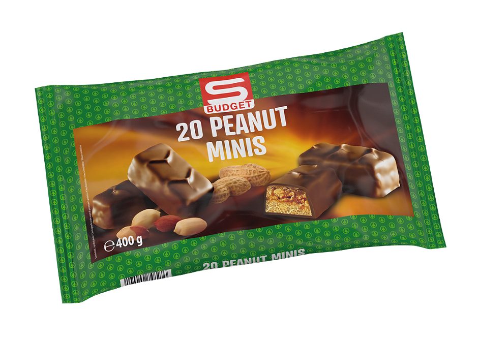 S-BUDGET 20 Peanut Minis 400g (=20 Stück) 400 G