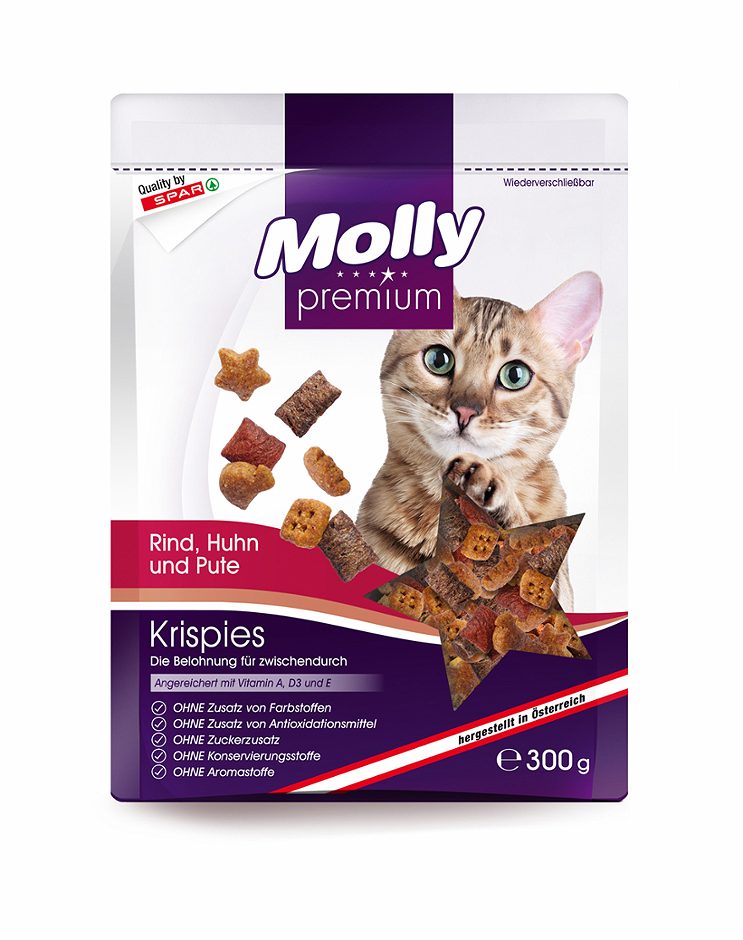 Molly premium Krispies Rind, Huhn und Pute 300 G