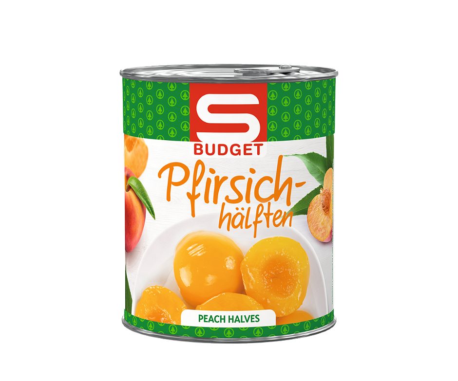 S-BUDGET Pfirsich-Hälften 820 G