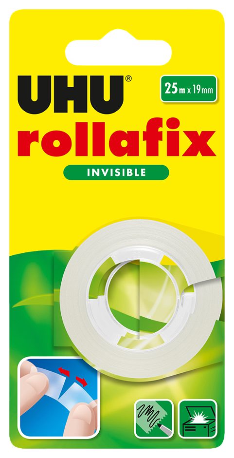 UHU Klebeband transparent rollafix 25m x 19mm