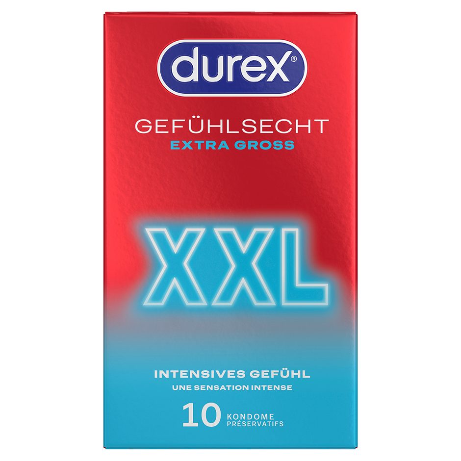 Durex Kondome Gefühlsecht XXL 10 Stück