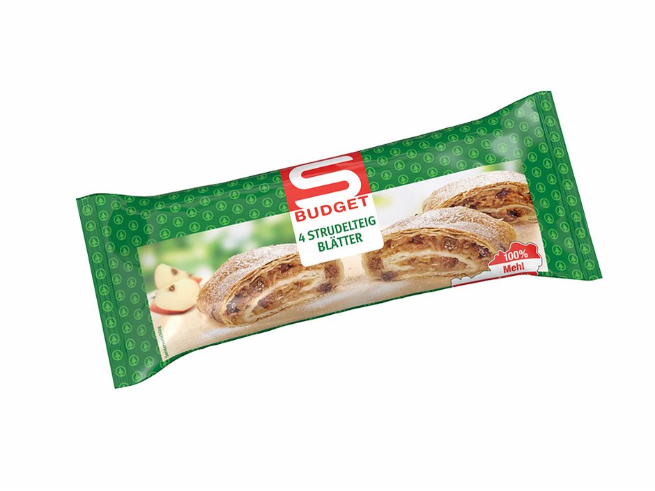 S-BUDGET Strudelteig gezogen 4 Stück 120 G