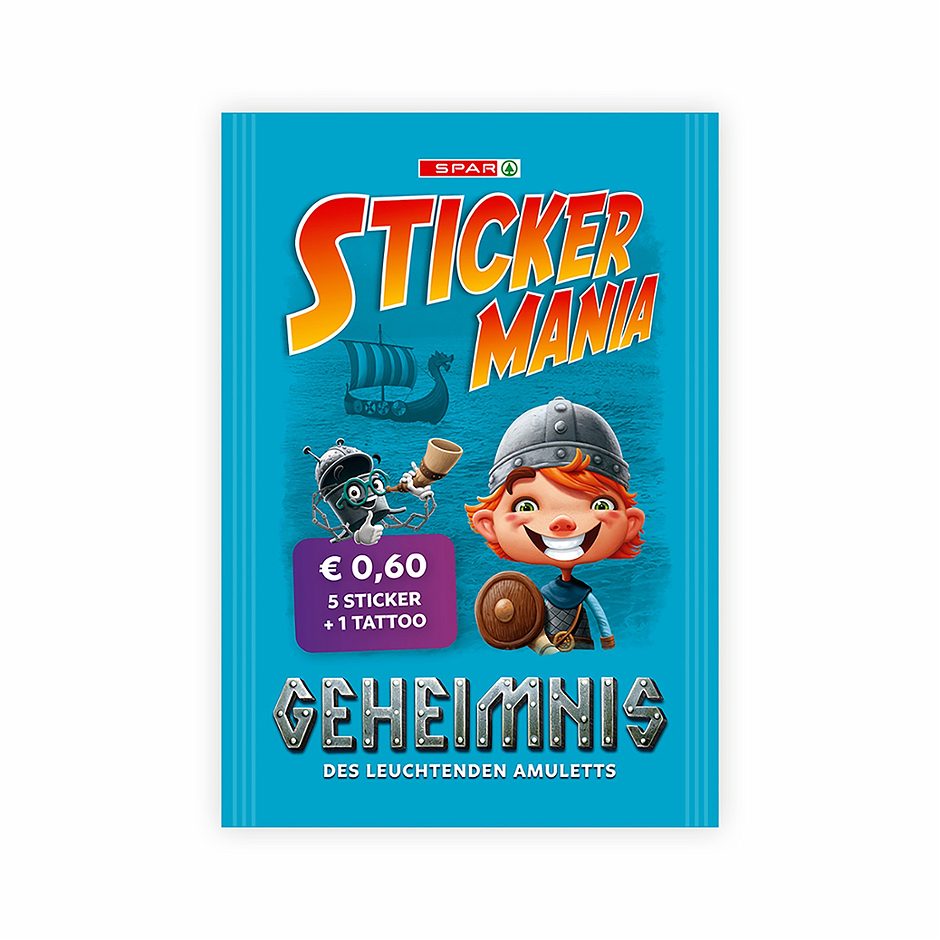 Stickermania 2026 Sticker-Briefchen BLAU M17