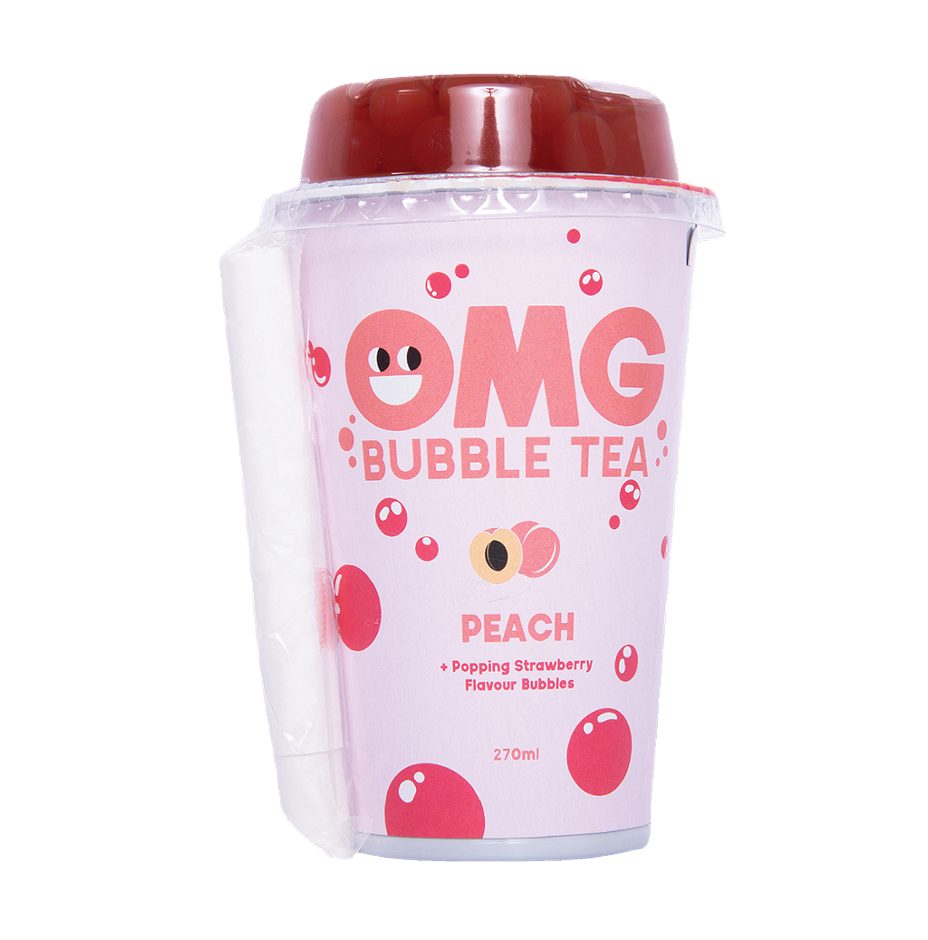 OMG Bubble Tea Pfirsich 270 ML EINWEG ohne Pfand