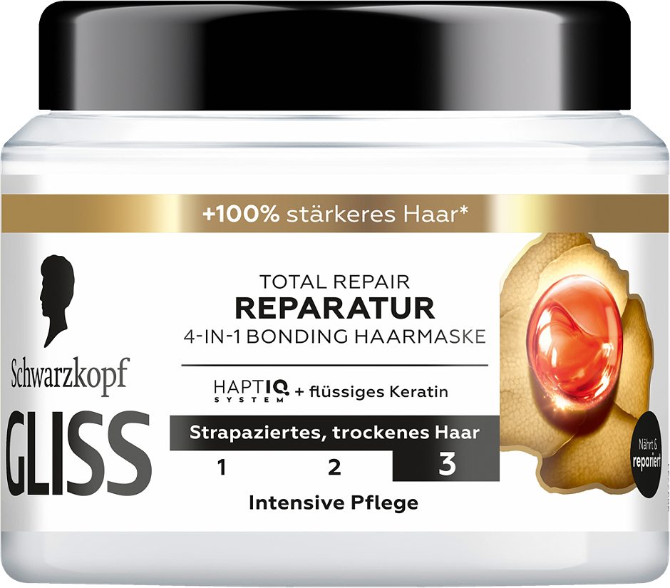 Gliss 4-in-1 Bonding Haarmaske Total Repair 400ml