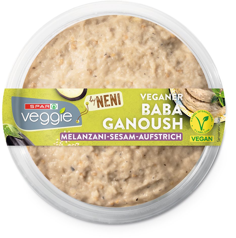 SPAR Veggie by NENI veganer Baba Ganush Melanzani-Sesam-Aufstrich 125 G