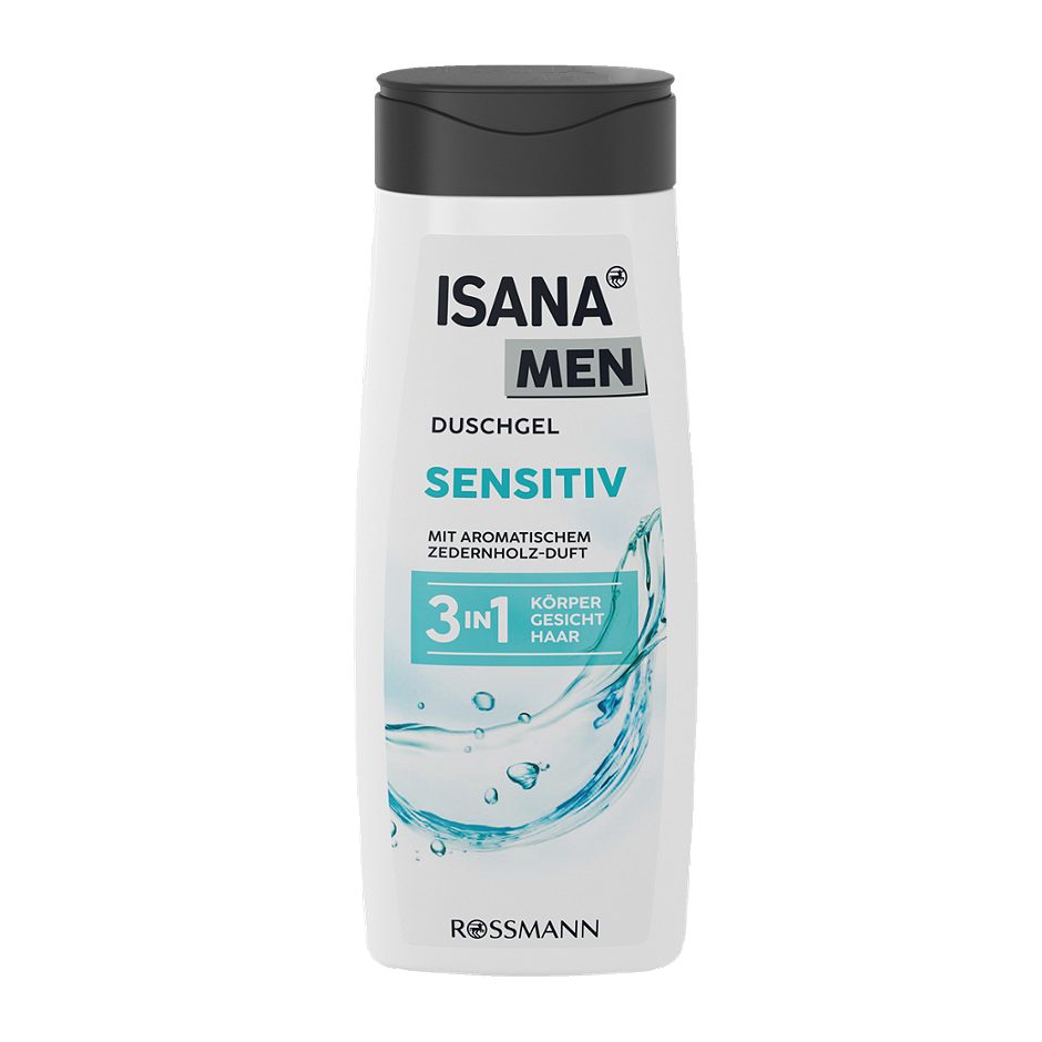 Isana Men 3in1-Duschgel Sensitiv 300ml