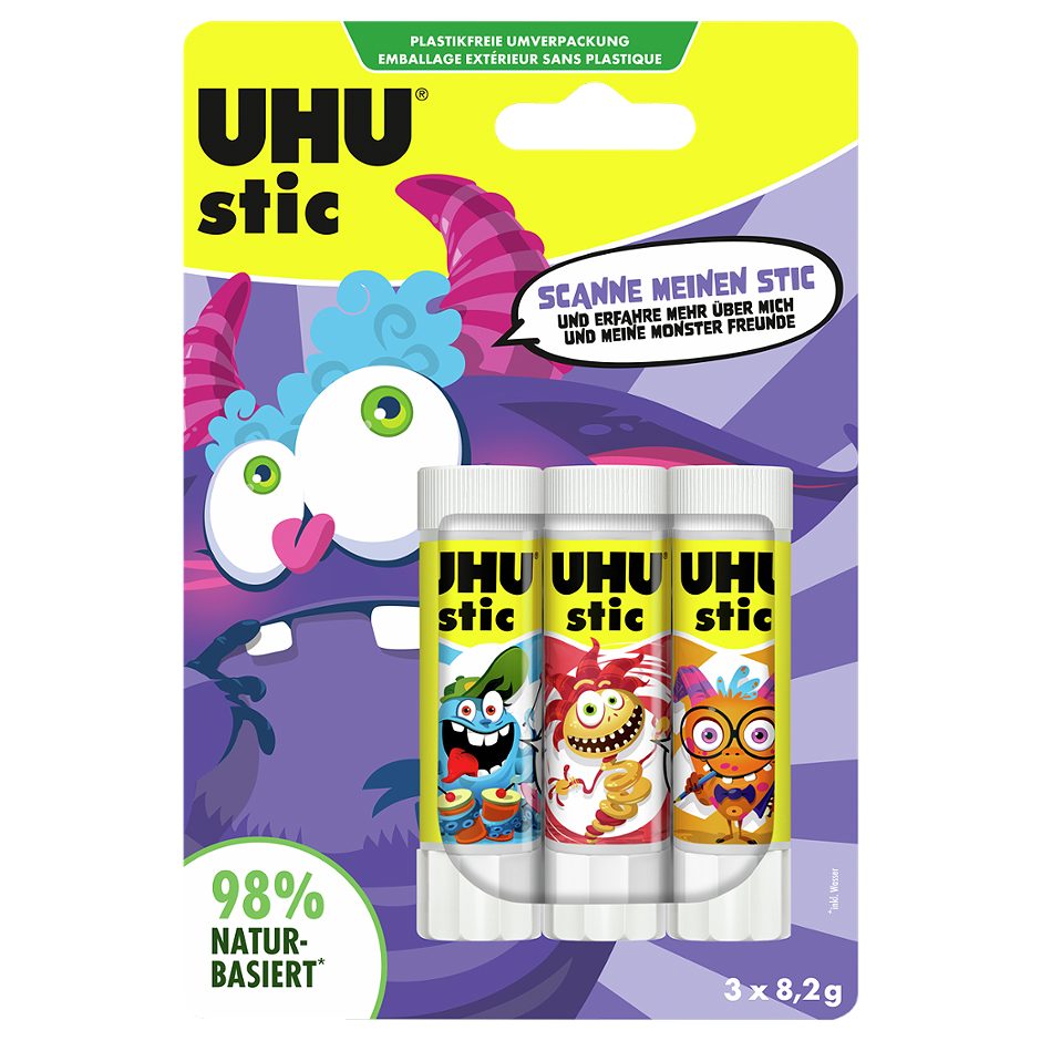 UHU Stic, Klebestift 3 x 8,2g